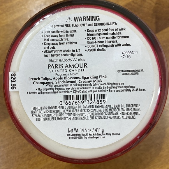 NWT.  Bath & Body Works, 3-wick candle. - Picture 4 of 10